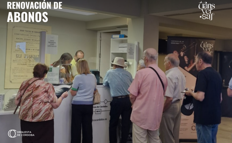 ABIERTO EL PLAZO DE RENOVACIÓN DE ABONOS DE LA ORQUESTA DE CÓRDOBA